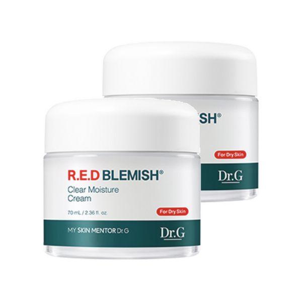 

Dr.G Red Blemish Clear Soothing Moisture Cream Hydrating Sensitive Skin Care Set 2 x 70ml