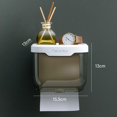 Punch-free Toilet Paper Holder Tissue Box Waterproof Mobile Phone Storage Toilet Paper Storage Rack Bathroom Accessories