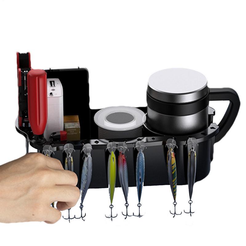 Marine Aufbewahrungs-Caddy-Box Dose Becherhalter Telefon Getränkebox Organizer Boot Marine Yacht Ponton Angelhütte für Bassboot Kajak