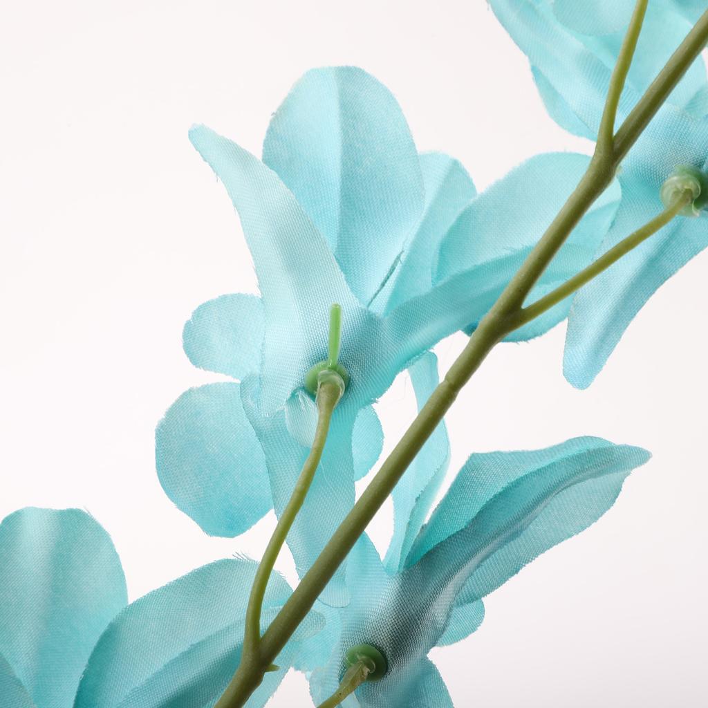 Artificial Flower Realistic Blue Artificial Orchid Flowers Stem Decor for Wedding Home Decoration