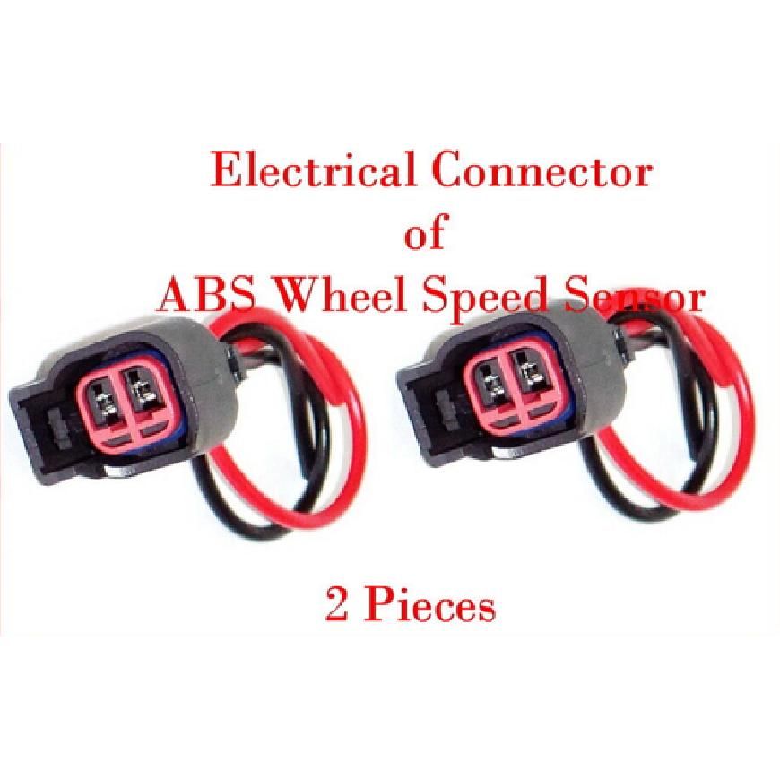 2 X ABS Wheel Speed Sensor W/Connector Front L/R Fits Buick Chevrolet GMC Saturn