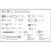 Socket Wrench Set 1/4'' 1/2'' 82 Pieces - T N10-058