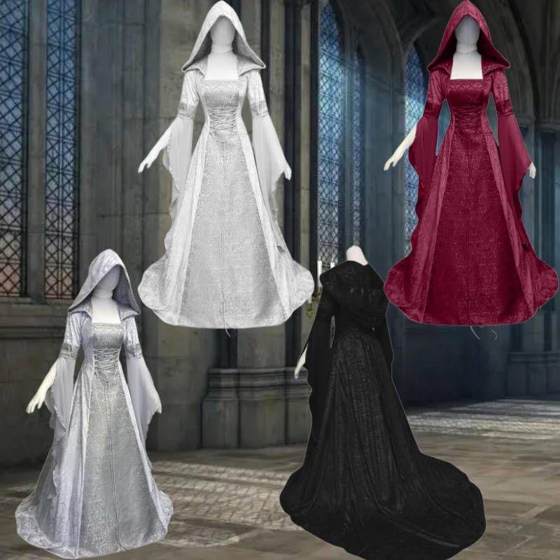 The Ultimate Wedding Dress Solid Color Hooded Design
