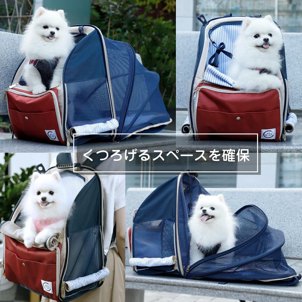 WinSun Expandable and Foldable Dog and Cat Carrier Backpack for Small and Medium Spacious and Portable Pet Carrier Backpack for Dogs and Perfect for