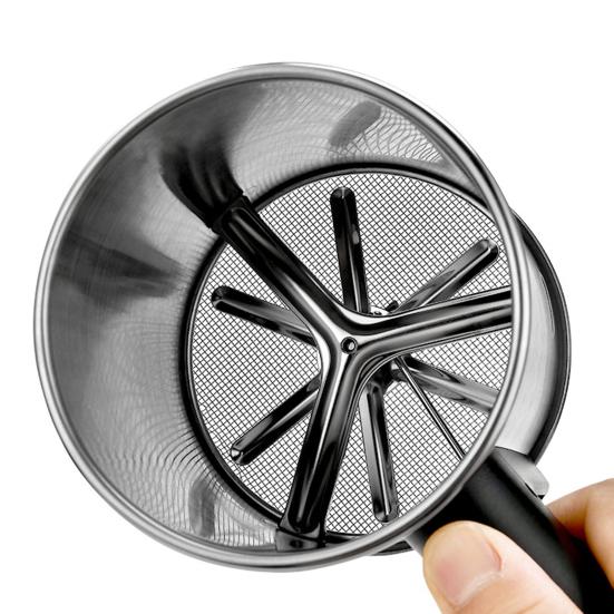 Peneira de Farinha Ferramenta de Confeitaria Filtro de Malha Fina Portátil Semiautomático Peneirador de Pó para Cozinha Confeitaria