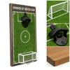 Football Field Beer Bottle Opener Wall Mounted Beer Cap Remover Wooden Soccer Field Sign for Bar Kitchen Game Room Unique Gift for Football Lovers