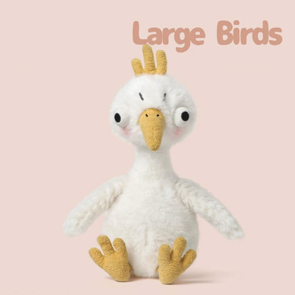 Plush Bird Stuffed Animal Soft Sitting Goose Toy Approximately 28CM Height Lightweight Fabric Construction Safe for Children and Collectors