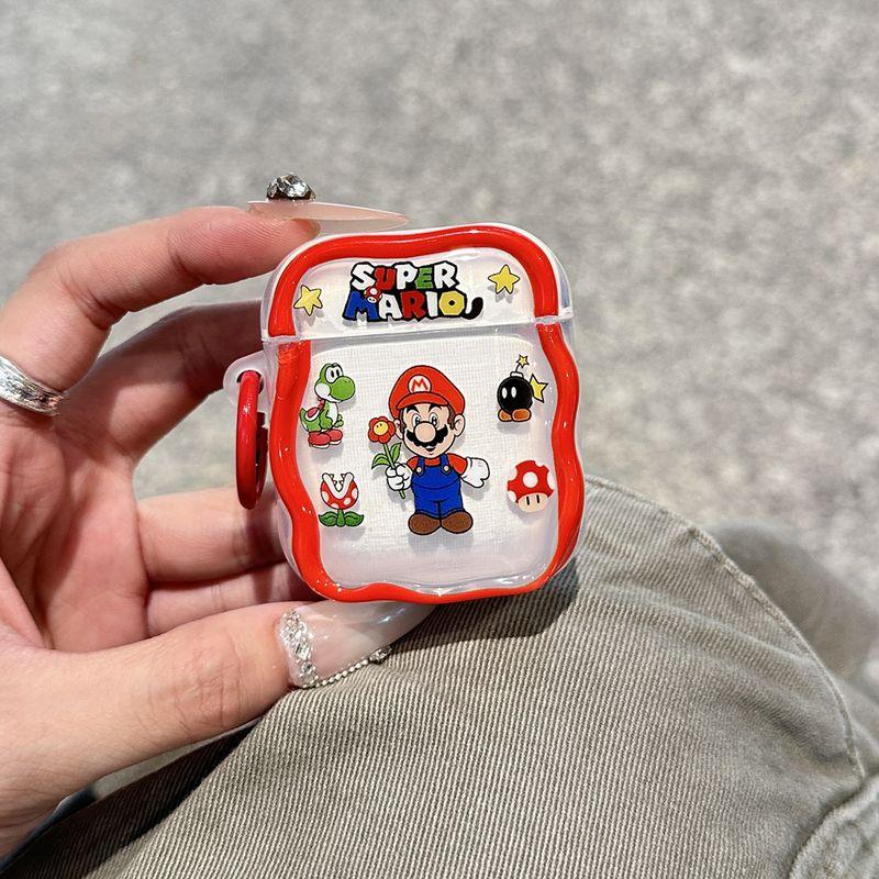 

Protective Case Pro2 Earphone Case Second and Third Generation Noise Reduction Version Third Generation Fourth Generation Korean Cute Niche Style Apple airpods 4 [Sunflower Mario] Send Ring