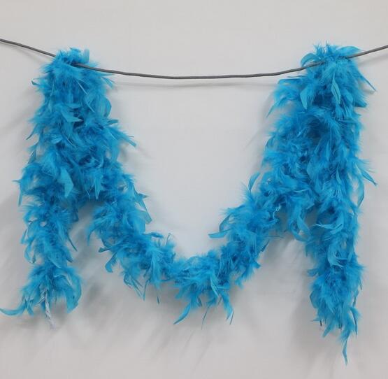 DIY 2 yards\lot Clothing Accessories Turkey Feather Multi Color Strip Fluffy Boa Happy Birthday Party Wedding Decorations Supplies