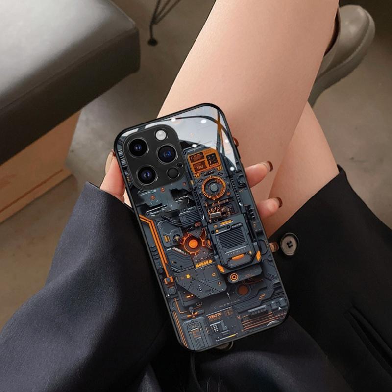 Eine robuste Glas Hülle für iPhone 17 16 15 14 13 12 11 Xs Xr X 7 8 6S Mini Plus Pro Max und Se Serie