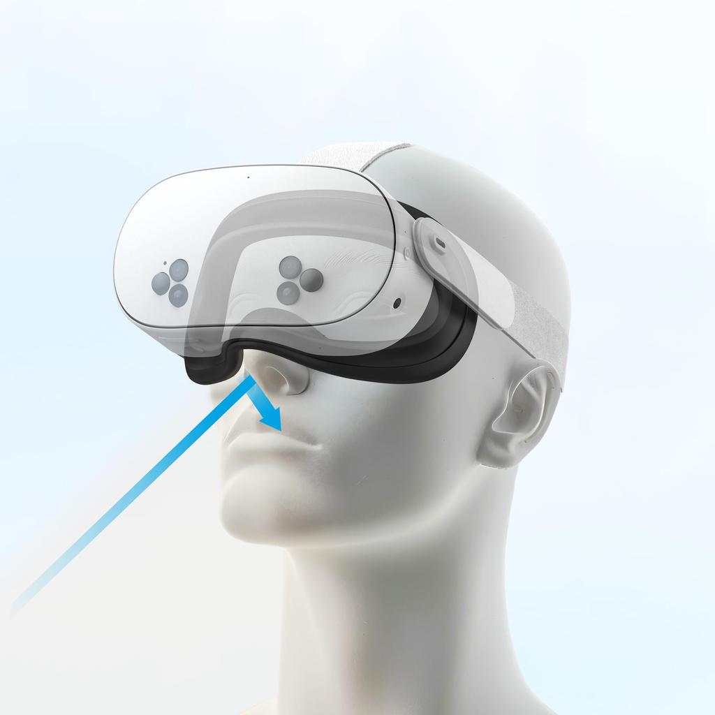 Replacement Silicone Face Cover for AMVR QUEST VR Face Reduces Light Leakage 3S, Cushion, Stain-Resistant, Sweat-Resistant, Washable, (Black)