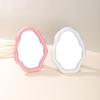 Artistic Cloud Shape Makeup Mirror for Desk and Tabletop Vanity Mirror with Adjustable Brackets Aesthetic Mirror Decors