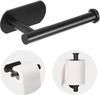 Adhesive Toilet Paper Roll Holder 304 Stainless Steel Wall Mounted Tissue Towel Bath Ball Holder Rack for Kitchen Bathroom