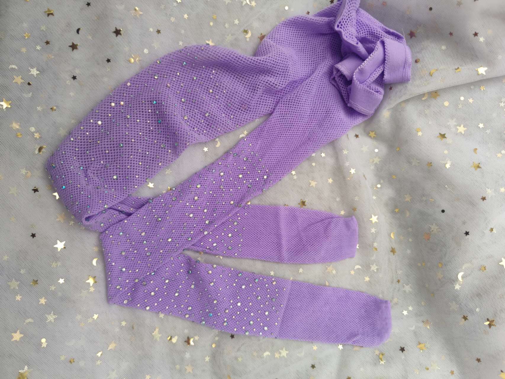 

Модные детские ажурные носки со стразами, блестящие детские колготки для девочек, чулки в стиле Лолиты, носки, аксессуары, От 1 до 14 лет 60cm