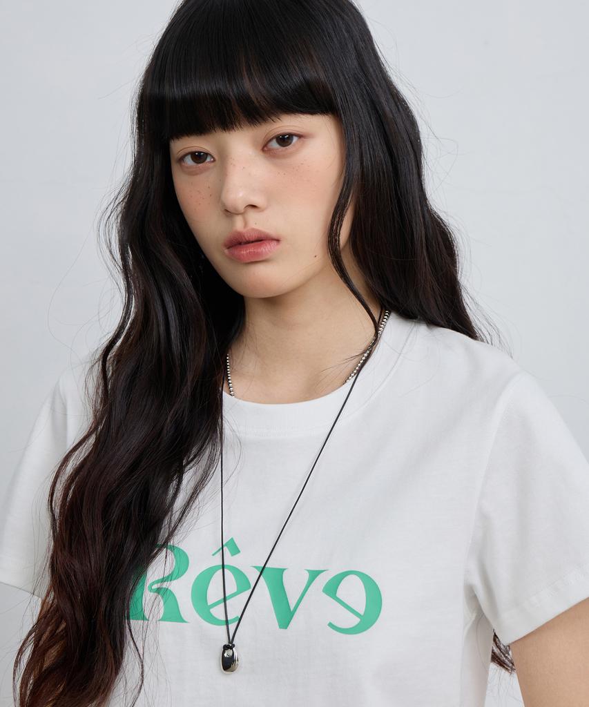 Yujen [Crop/Oversized] Réve Graphic Short Sleeve T-Shirt_3 Colors