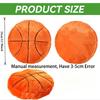 Kids' Ball Plush Pillow - Compressible Soft Long-Haired Soccer, Basketball, Baseball & Stuffed Animal Bed Cushion with Team Logos-Like Patterns