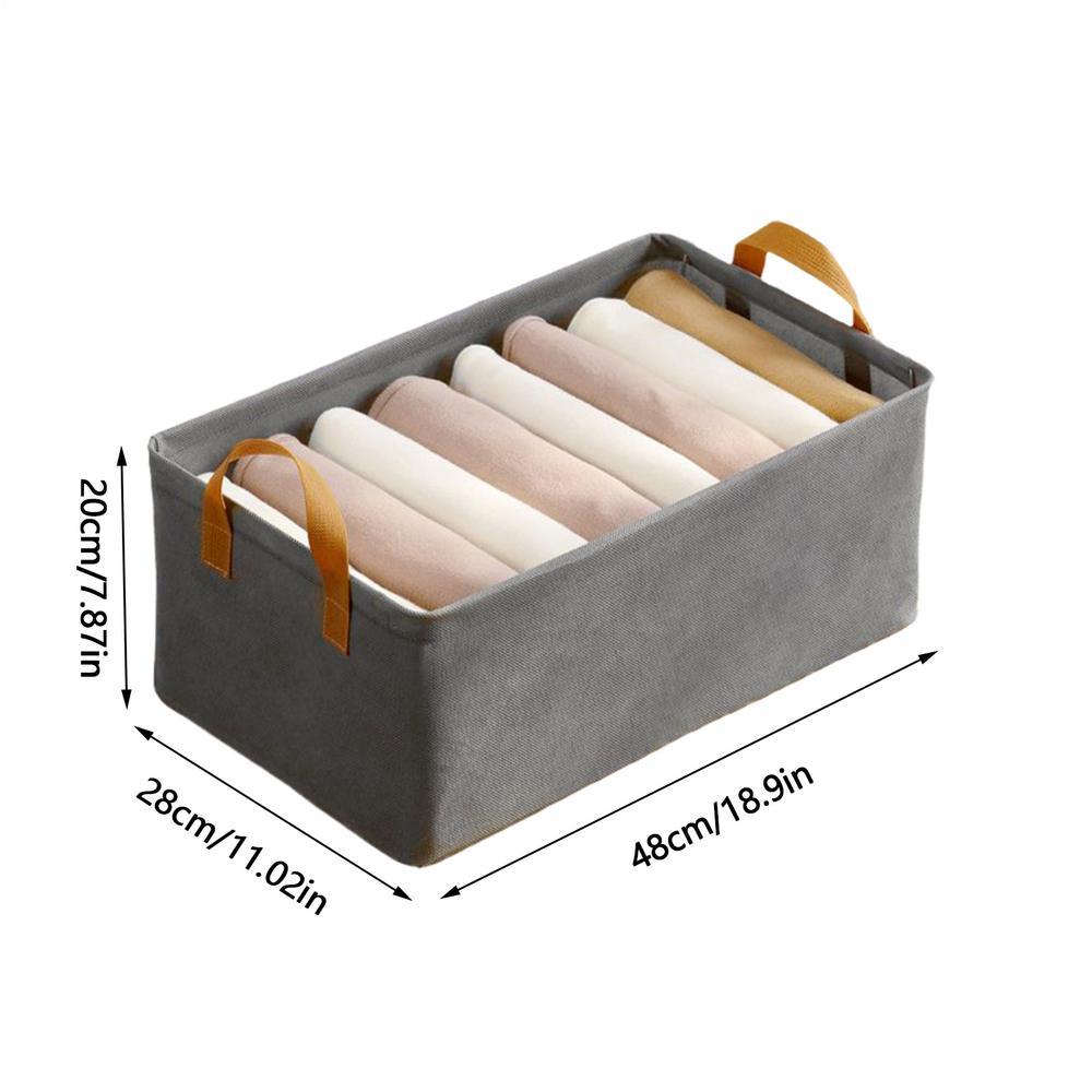 Clothes Organizer Closet Clothes Organizer with Handle Steel Frame Fabric Drawers Organization Stackable Basket Containers