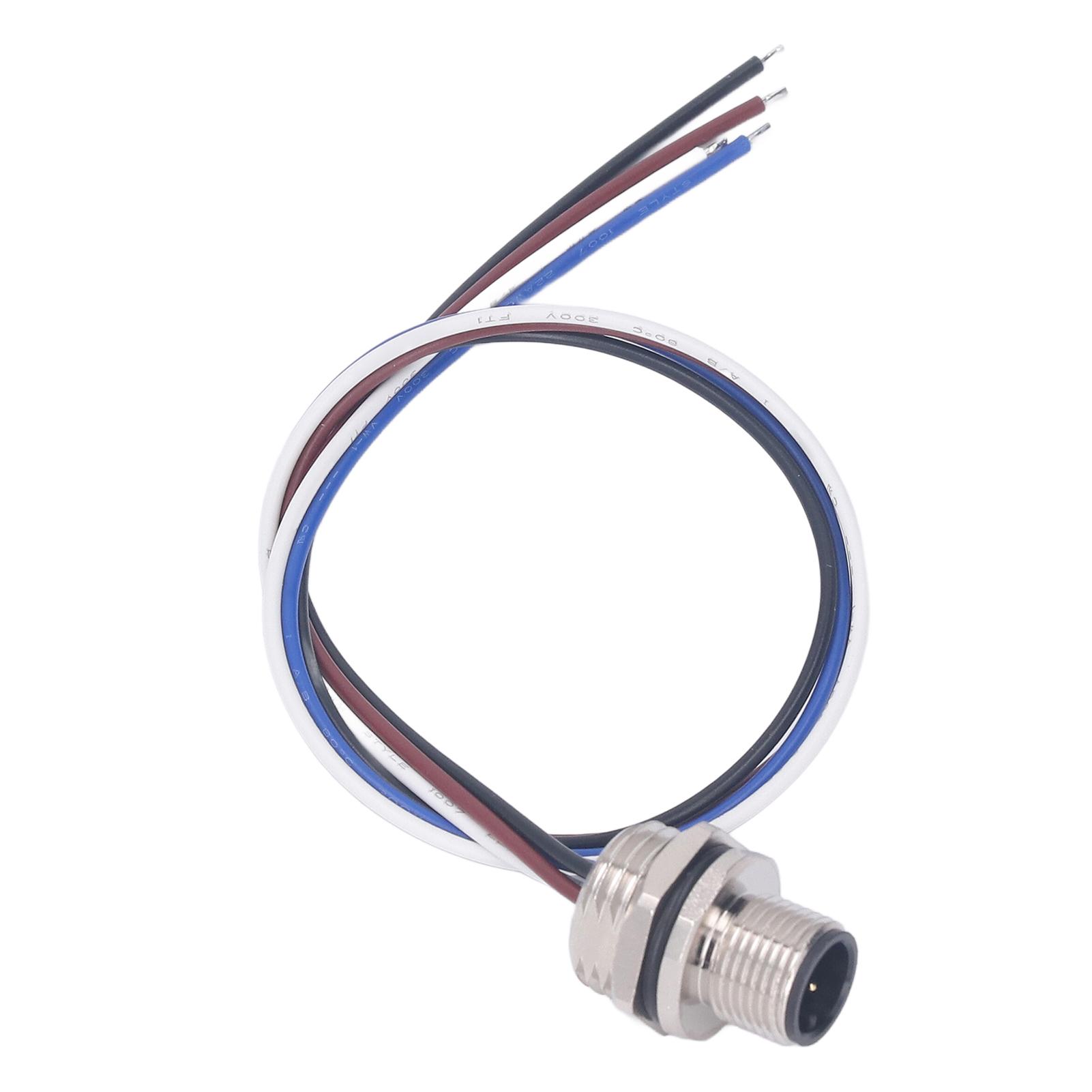 

M12 4-контактный авиационный разъем авиационный разъем водонепроницаемый электрический кабель 250 В переменного тока 250 В постоянного тока