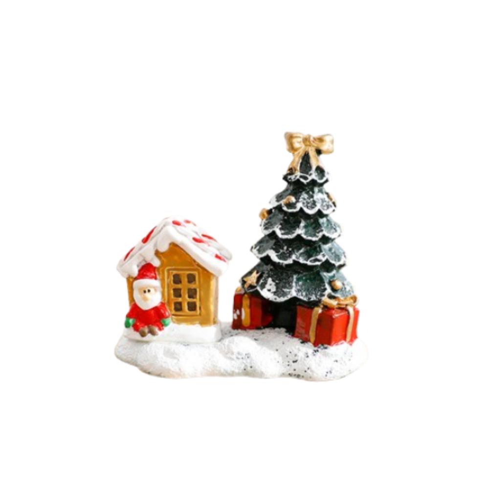 Resin Crafts Christmas Tree Ornaments Cartoon Christmas Elk Ornaments  Home Living Room Office