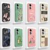 Pour Oppo F25 Pro F23 Realme 11 Pro+ 11x C11 C15 C20 C21 Étui de téléphone Mignons Motifs Pétale-Ours Coque Souple en Silicone Liquide Anti-Chute Pour Oppo Cover
