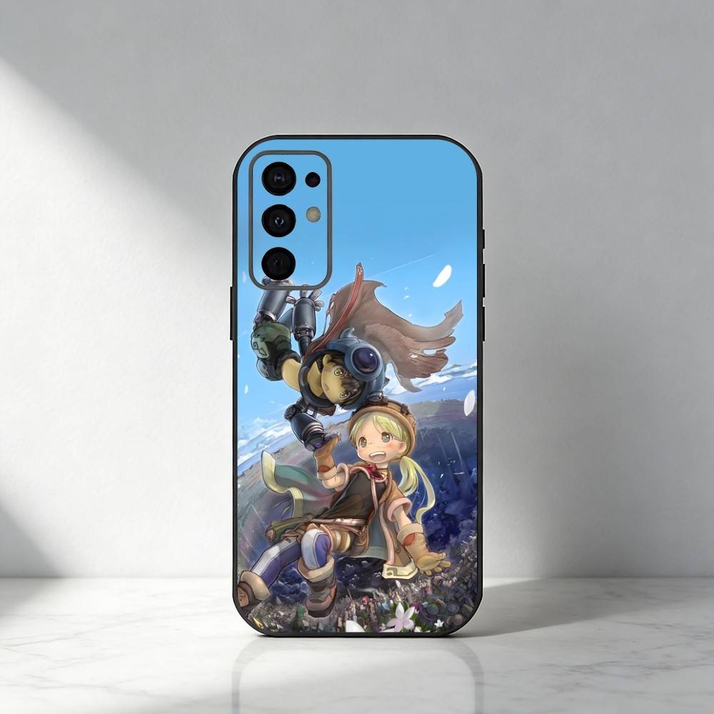 

Чехол для телефона R-Riko Anime Reg Сделано в A-Abyss Для Samsung S25,S24,S21,S22,S23,S20,Ultra,S26,Plus,Fe,Note,5G Черный Чехол Samsung S24fe
