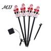 Outdoor Seasonal Atmosphere Lights Christmas Solar Stake Lights, Santa Snowman Tree Figurine Lawn Warm White LED Garden Ornaments Waterproof for