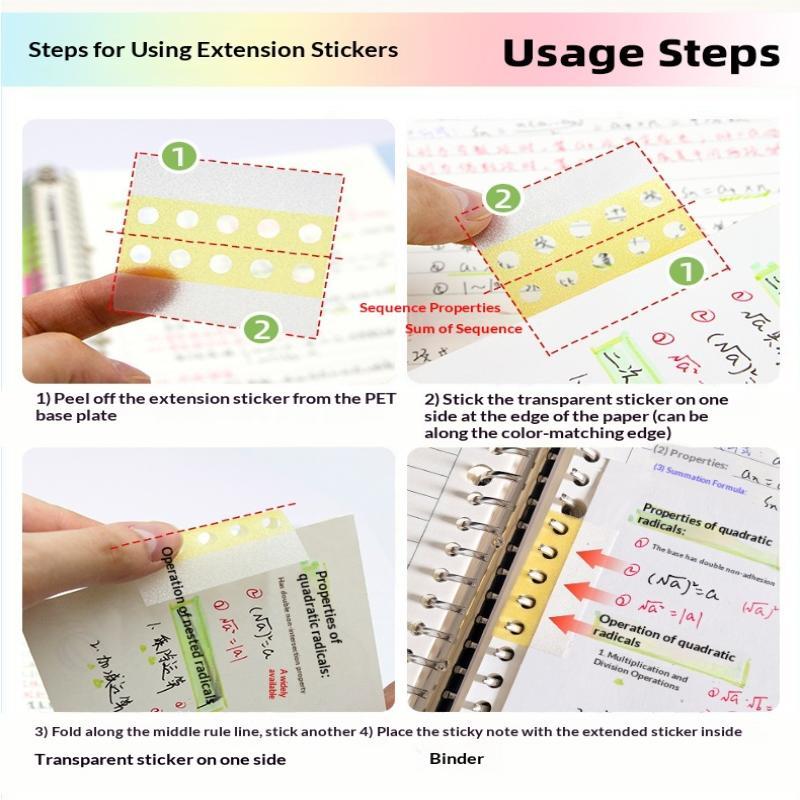 Pearl Loose Leaf Hole Guard Stickers Self-Adhesive Waterproof Perfect for Planner Scrapbooking Binder Notebook School Office Use