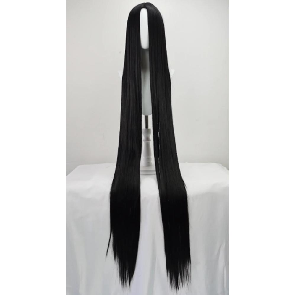 150cm wig Extra-long black and white