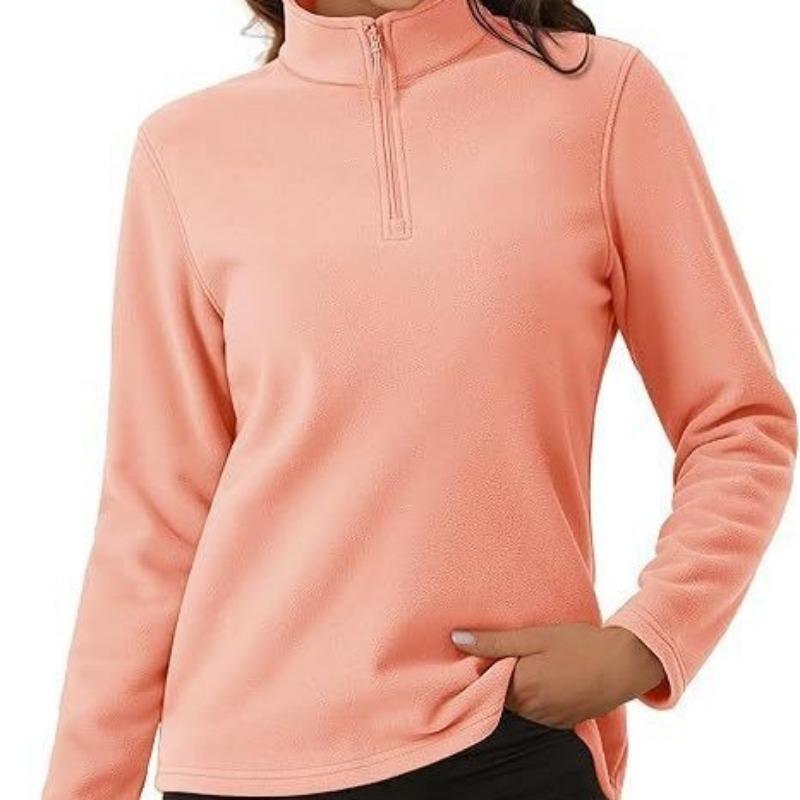 Women S Outdoor Fleece Pullover Tennis Sports Long Sleeve Top