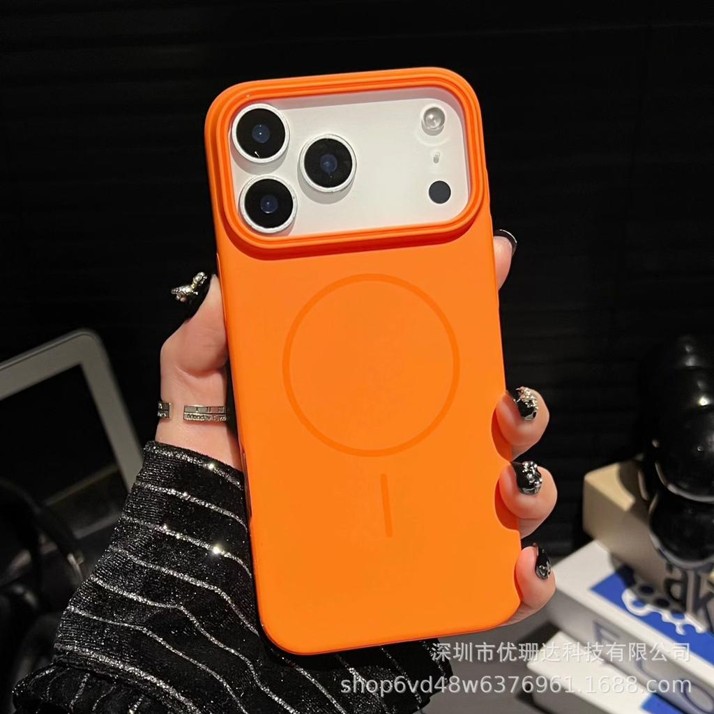 Applicable to iPhone11promax liquid silicone fine ring magnetic mobile phone case Apple 11 solid color all-inclusive protective case