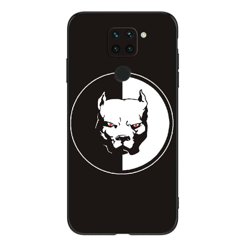 For Xiaomi Redmi Note 9 Global Phone Back Cover  Black Tpu Case Lion Wolf Tiger Dragon