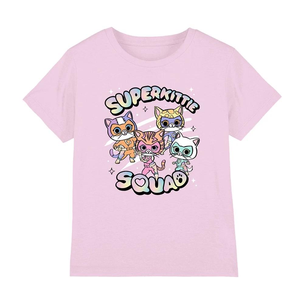 Disney Superkitties Squad Kids T-shirt 3-8 Years, Pink 130