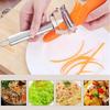 4in1 Vegetable Peeler Stainless Steel Melon Planer Multifunction Double-Head Peeler Fruit And Vegetable Peeler Kitchen Gadgets