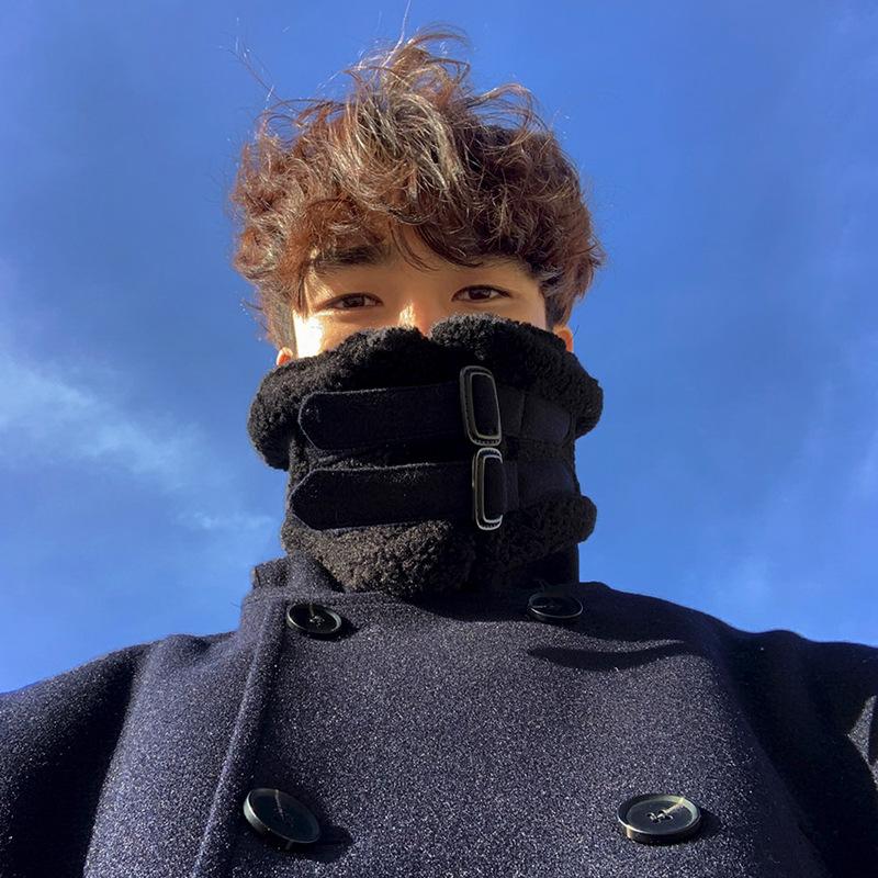 

Зимнее двубортное шерстяное пальто для мужчин, шерстяная ветровка средней длины, мужское свободное пальто из овечьей шерсти в корейском стиле 2XL