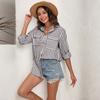 Elegant Women's summer blouses  striped casual woman tops women shirt blouse blusas blusa feminina long sleeve top female mujer