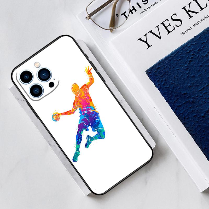 

Handball Sport Case For iPhone 17 Air 15 14 13 12 11 16 Pro Max Mini 16 15 Plus 16e Funda Silicone Cover iPhone 12 mini