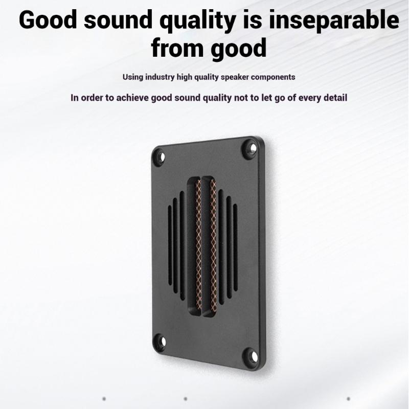 Square Aluminum Ribbon Tweeter Speaker Hifi Sound Enhances Heat Dissipation Dynamic Ranging Auditory  Loudspeaker