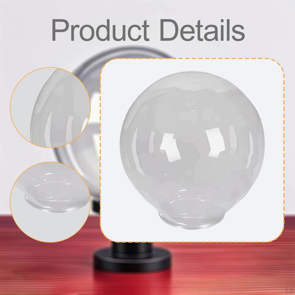 Acrylic Lampshade Outdoor Garden Ball Replacement Lamp Cover Transparent