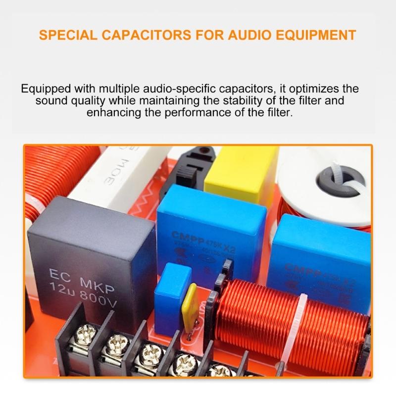 Linkwitz 4th Order 3 Way Professional Sound Crossover 500W Power Simple Installs for Clear High Accuracy Sound