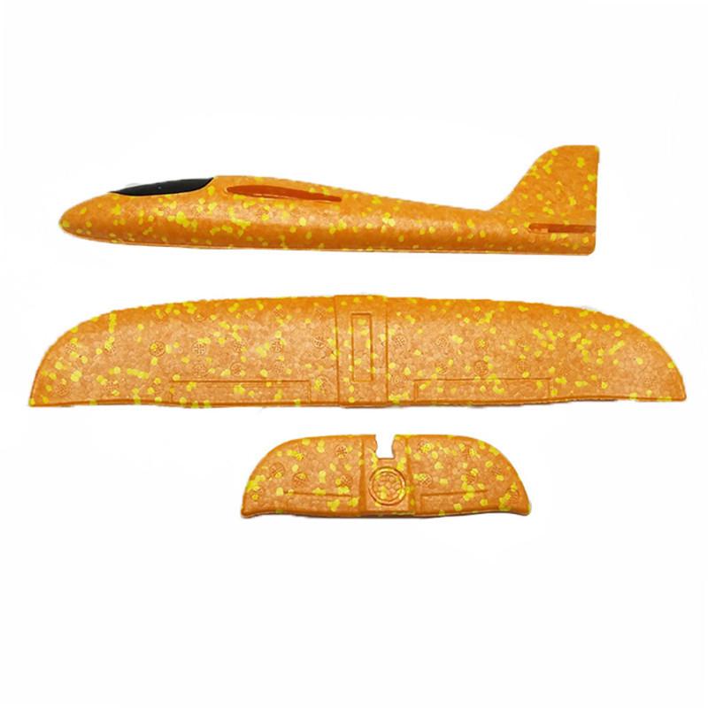 35CM Hand Throw Flying Glider Plane Foam Aeroplane Toys Launch Fillers Bubble Airplane Model DIY