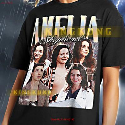Amelia Shepherd T Shirt Bootleg Vintage Retro 90s Saf Vintage Homme Soft Graphic Top For Everyday Wear Fashion Casual