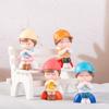 Micro Landscape Decoration Cute Cartoon Wishing Couple Boy Girl Plastic Figure Office Desktop Car Decoration