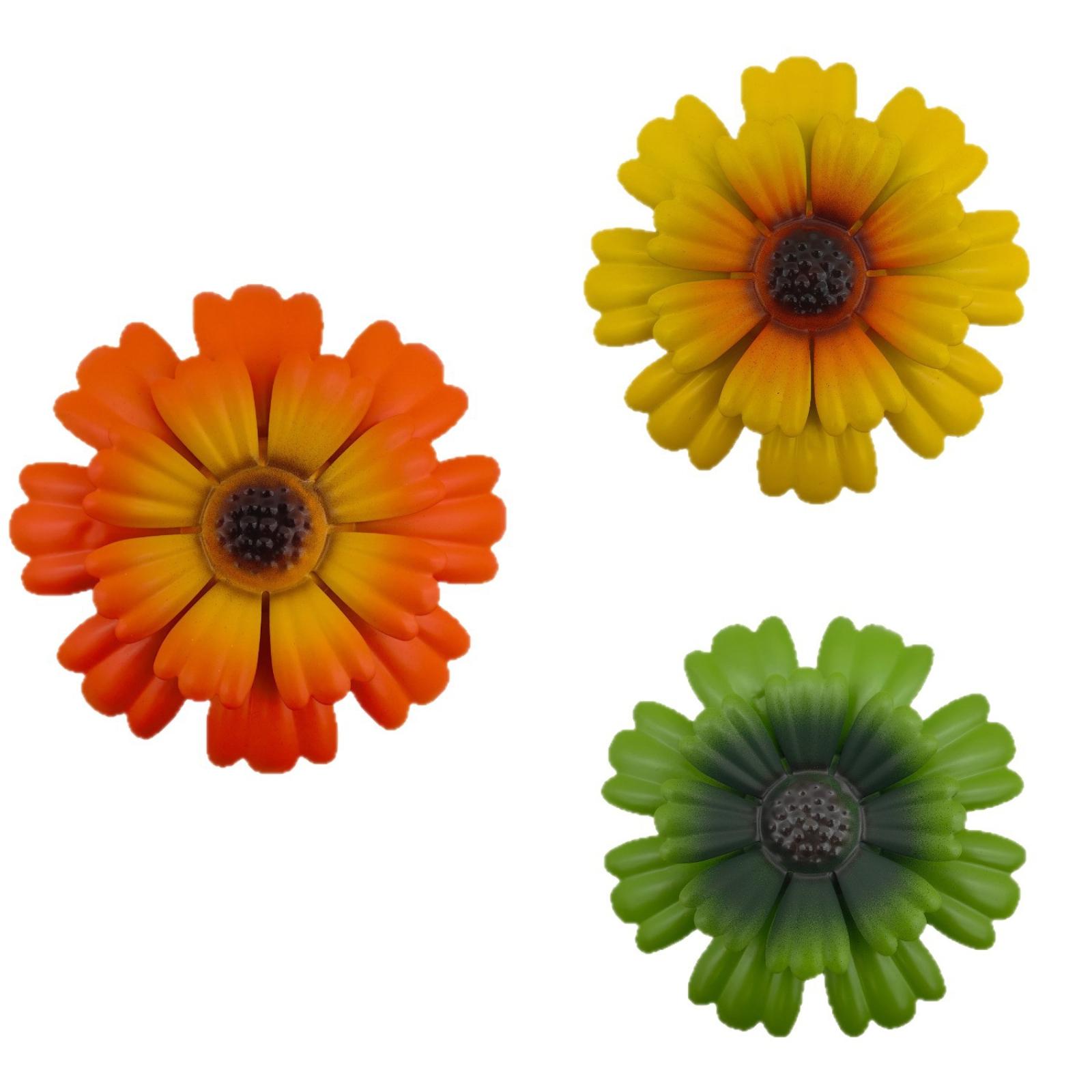 3 шт. Металлические Наружные Настенные Украшения Цветок Украшения Орнаменты