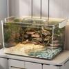 High Clarity Fish Tank & Ecosystem Box for Goldfish, Turtles, Hamsters with Ecological Landscaping Storage