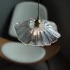 Clear Glass LED Hanging Lights Fixtures Kitchen Stairway Bedroom Copper Modern Pendant Lamp Knob Switch Hanglamp