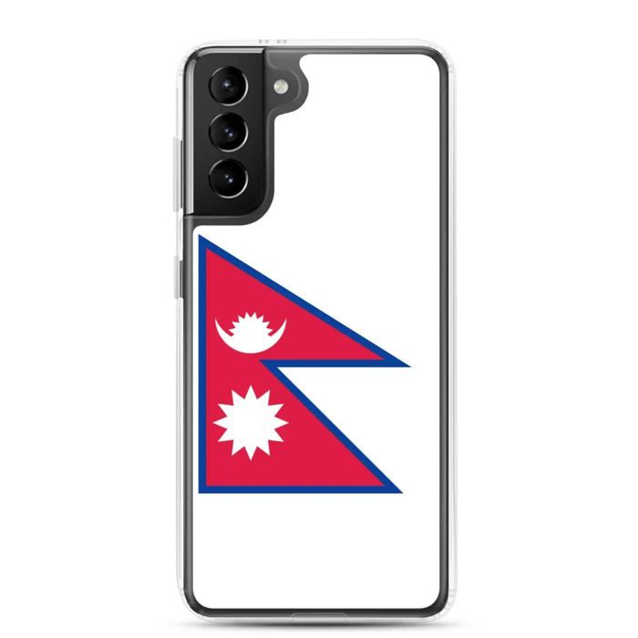 Coque Téléphone – Samsung – Galaxy S23 Plus – Drapeau du Népal – Souple – Mitmevärviline