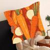 Interesting Carrot Abstraction Pillow Case Fashion Square Pillowcase Bedroom Sofa Room Ins Decoration Leisure
