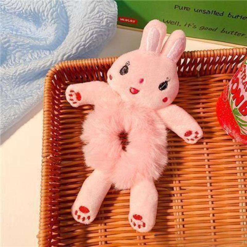 Korean Style Cartoon Plush Frog Hair Tie for Children