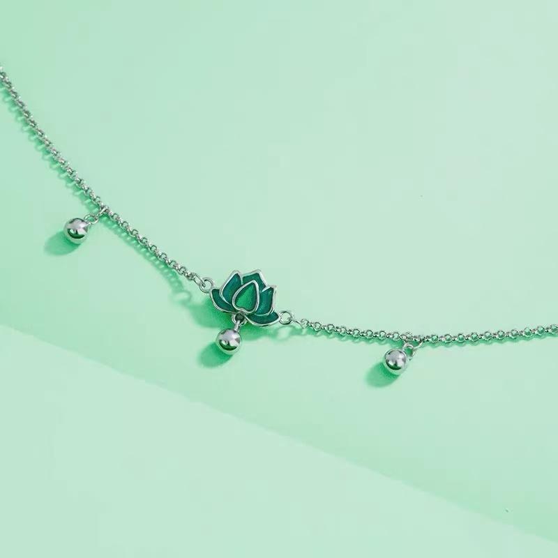 New 925 Sterling Silver Anklet Personality Charm Geometric Shape Woman Anklet Birthday Party Gift Exquisite Jewelry Accessories
