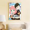 Anime Spy X Family Anya Selbstklebendes Kunstposter Weißpapierdrucke Poster Kunstwerk Heimdeko